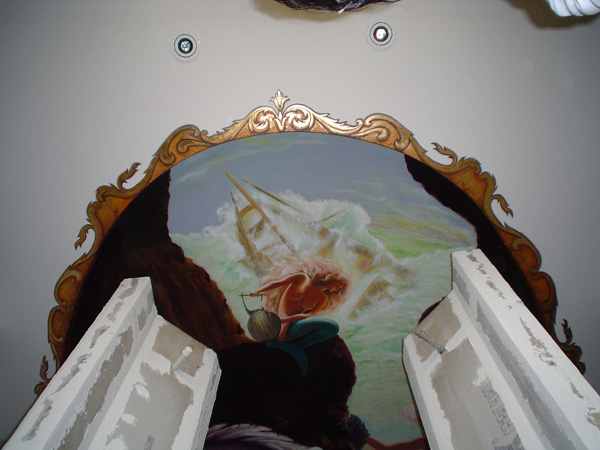 Murals art bathroom