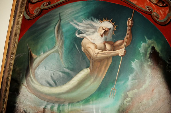 Murals art painting Poseidon