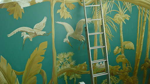 Tropical mural miami restoration 1