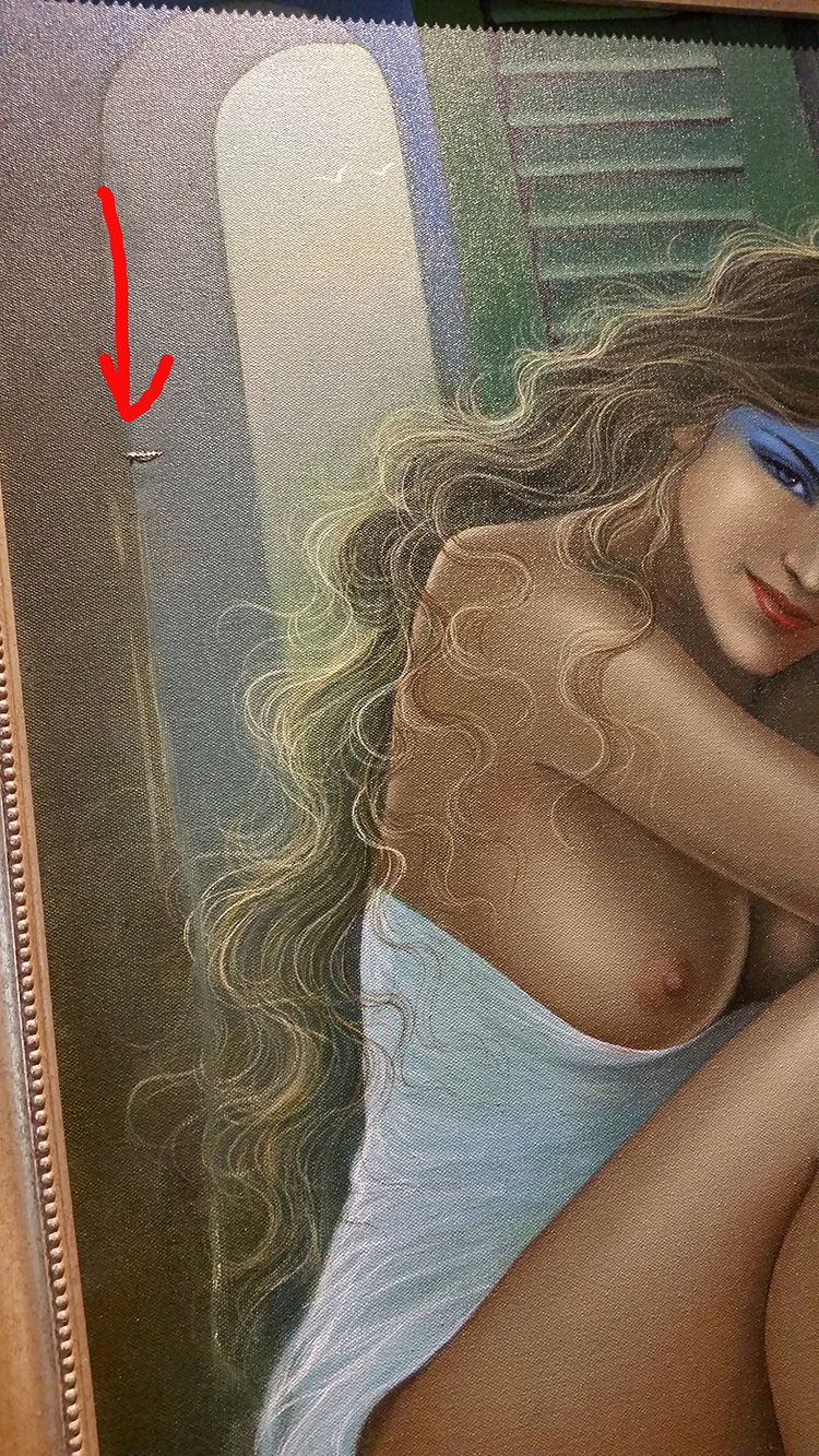 Oil painting fine art restoration 1